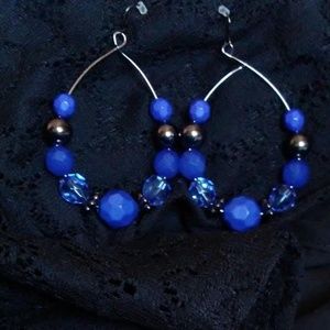 Women's Beaded Hoop Earrings